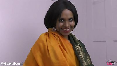 enormous knockers Indian Stepmom With Her Stepson dirty chatting And hookup