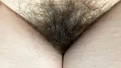 extreme close up on my furry poon ginormous pubic hair 4k HD flick unshaved fetish